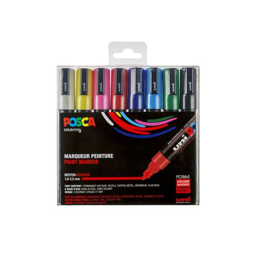 Uni Posca Marker Set Pc M Online Kaufen Bastelshop Kreativ De